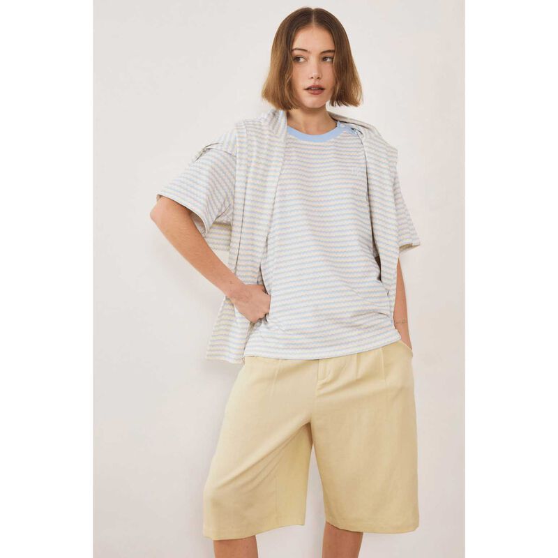 COMMONPLACE ESSENTIALS Wave Ss Tee image number 2